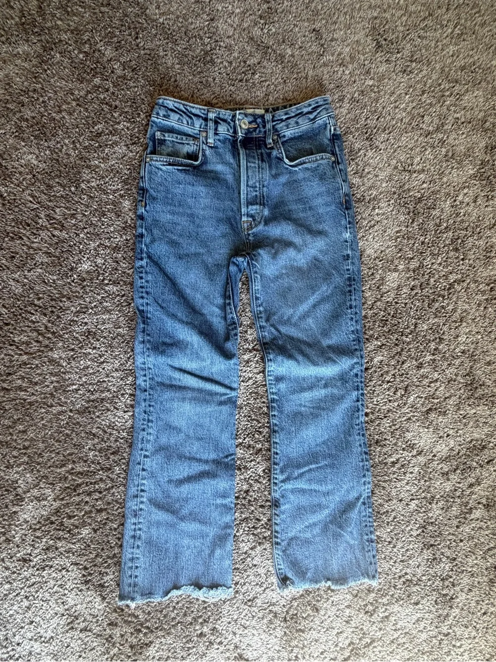Free People/We The Free High Rise Stella Kick Flare Jeans